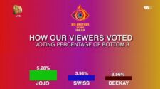 Big Brother Mzansi 2025 Week 9 Voting Results and Percentages