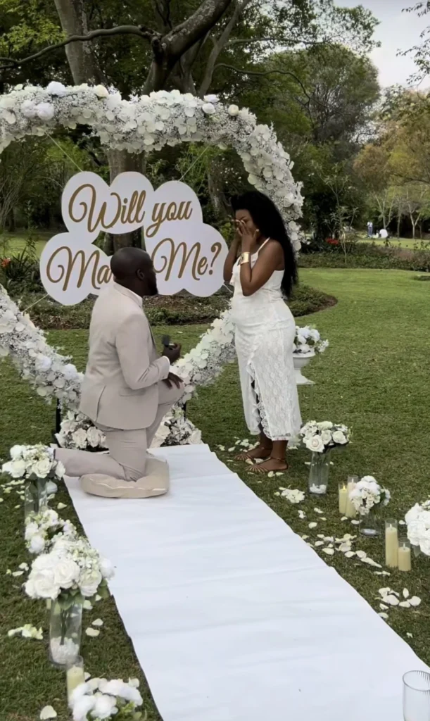 Former BBMzansi season 3 housemate Quvie on her engagement day