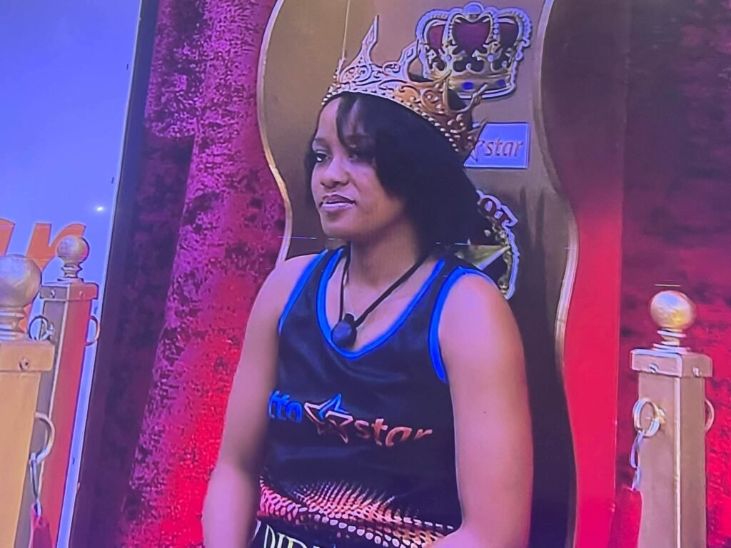 Dene Jones participating in the Friday night arena games 