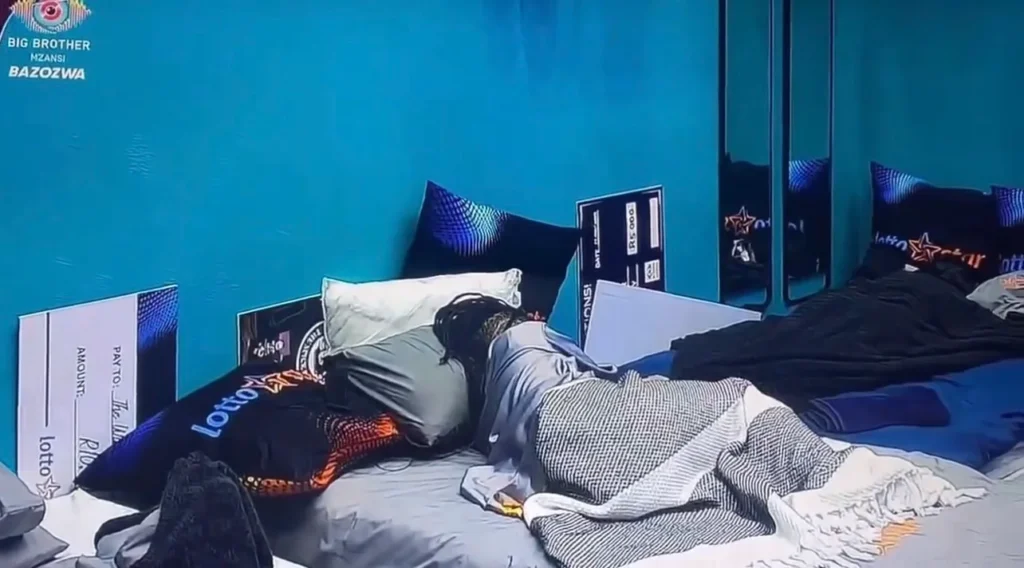 Thandeka sleeping in Bravo B’s Bed